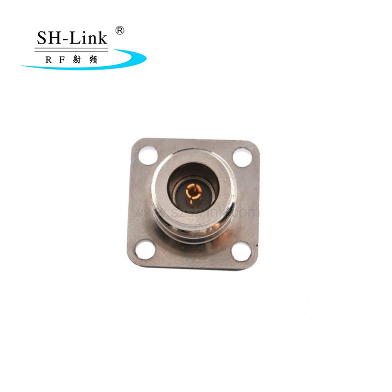 N type female to SMA female waterproof with flange adapter